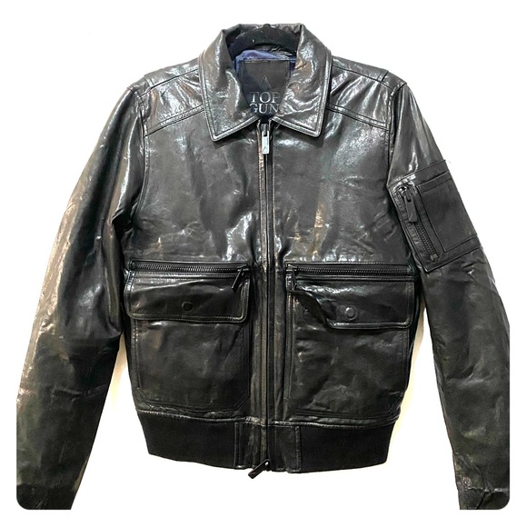Leather Jacket- Top gun brand - Picture 1 of 6